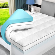 Layer Memory Foam Mattress Topper, Queen Mattress Pad, 4 Inch
