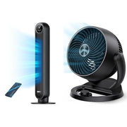 High Velocity Oscillating Tower Fan - 35" - U35115 - Silver/Black