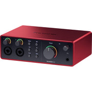 Focusrite Scarlett 4i4 USB-C Audio/MIDI Interface (4th Gen) Bundle with Polsen HPC-A30 Studio Monitor Headphones, Pop Filter and 2x XLR- XLR Cable