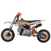 110cc Dirt Bike Gas Dirt Bike Pit Bikes Automatic Transmission Dirt Pitbike with 10"/10" Tires! (Orange)
