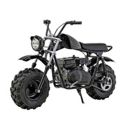 Motor MB200S Four Stroke Single Cylinder Displacement 196CC, 1 Gal 19X7.00-8 in Weight Capacity 220 LBS 25 MPH, Gas Minibike, Mini Motorcycle (Black)
