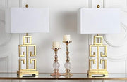 Greek Key Table Lamp Set of 2, 29" LIT4305A-SET2
