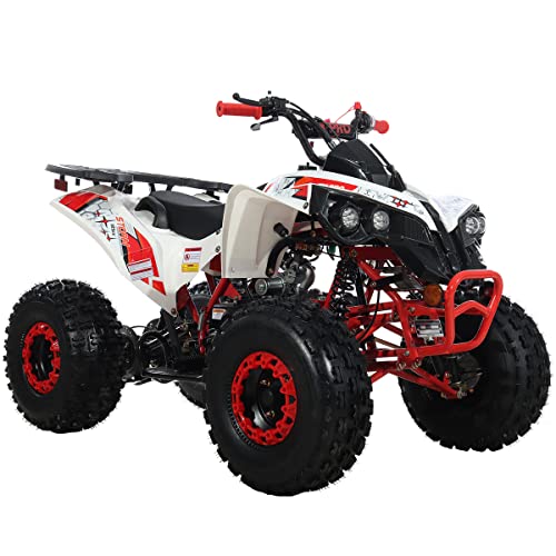 Storm 125 125cc ATV Quad Adults ATV 4 Wheelers Youth 4 wheeler ATVs Big Boys ATVs Quads (Red)