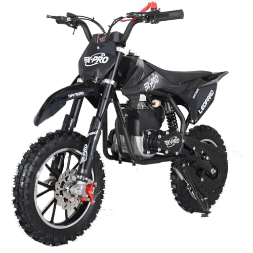 Leopard 40 Mini Dirt Bike, Gas Power 4 Stroke Pit Bike! Easy Pull Start, 10" Wheels!