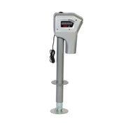 82022 Super Brute Electric Trailer Tongue Jack, 5000 lb Capacity, 18 Inch Travel, with Remote and 3 LED Lights, Bright Silver