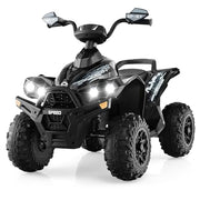 Kids ATV, 12V 4 Wheeler Ride on Toy, Dark Black