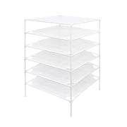 Sweater Drying Rack 6-Layer Stackable Mesh Cloth Dry Dyier,White