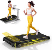 Walking Pad with Incline, 6.2 MPH Walking Pad Treadmill with Double Frame, Easy Read Full Screen LED Display, Low Noise 2.75HP Brushless Drive, Walking Pad Under Desk 350 LBS Weight Capacity