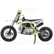 110cc Dirt Bike, Gas Powered Pit Bike with Automatic Transmission, Electric Start, 12"/10" Tires, Off-Road Dirt Bike for Youth(Green)