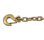 8 Pack 3/8" x 36" Trailer Safety Chains with Clevis Grab Hooks & Safety Clip | Grade 70 Binder Towing Trailer Chain