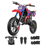 49cc Dirt Bike 50cc Gas Powered 2 Stroke Off Road Gas Bike for Kids Boys
