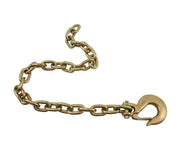 8 Pack 3/8" x 36" Trailer Safety Chains with Clevis Grab Hooks & Safety Clip | Grade 70 Binder Towing Trailer Chain