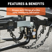 15000 lb Round-Bar Weight-Distributing Hitch Kit