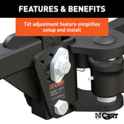 8000 lb Trunnion-Bar Weight-Distributing Hitch
