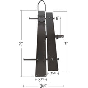 600 lb Steel Motorcycle Carrier with Loading Ramp