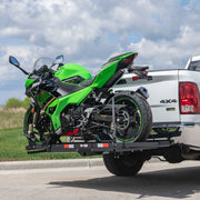 600 lb Steel Motorcycle Carrier with Loading Ramp