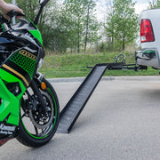 600 lb Steel Motorcycle Carrier with Loading Ramp