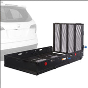 800 lb Heavy-Duty Folding Steel Cargo Carrier with Ramp