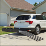 800 lb Heavy-Duty Folding Steel Cargo Carrier with Ramp