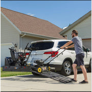 800 lb Heavy-Duty Folding Steel Cargo Carrier with Ramp