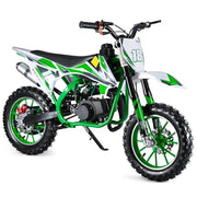 50CC 2 Stroke Kids Dirt Bike,Gas Powered Mini Motorcycle for Kids,330Lbs Load Capacity Pit Bike with EPA Certificate,Minibike with Front Rear Disc Brakes,Motocross with 35 MPH (2026 Jungle Green)