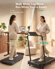 Smart 11% Incline Treadmill, Walking Pad with AI Smart APP