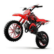 Kids 50cc Dirt Bike,2-Stroke Gas Mini Bike,Red,CPC Listed