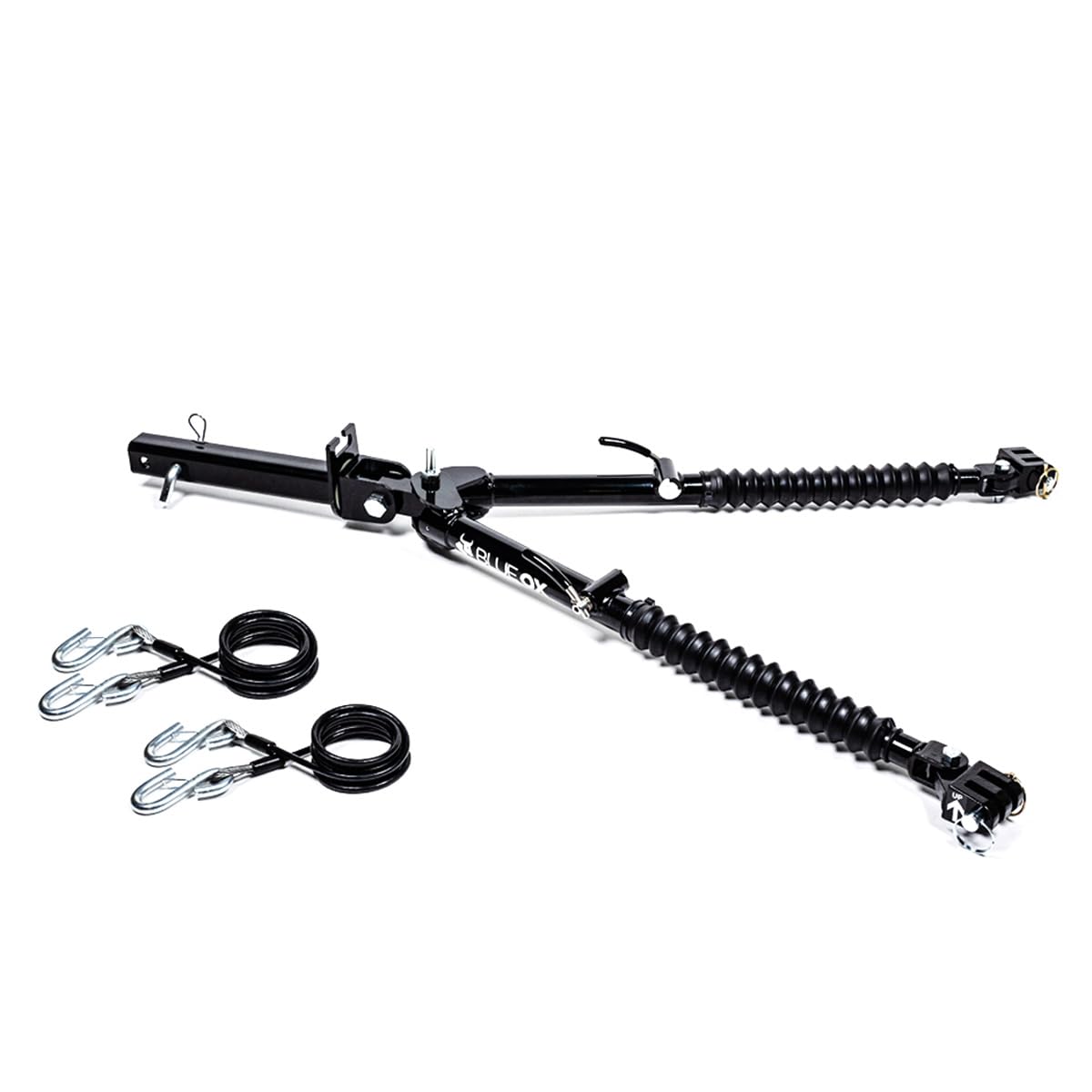 BX7380 Alpha II Tow Bar 2" Receiver | Towing Up to 6,500 lbs | Safety Cables Included | Self-Aligning with 3-Axis Swivel Design | Has Auto Locking Arms