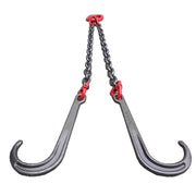 Heavy Duty 42 Tow Rope with J Hooks - 5t Recovery Tow Chain & Towing Bridle, Includes 15 & 4 Alloy Hooks for Off-Road Vehicle Towing 5t