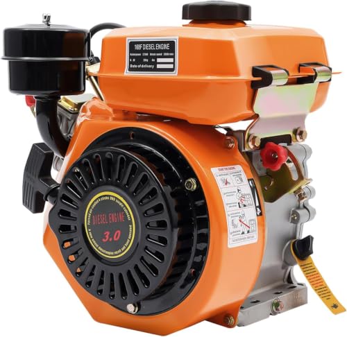 4-Stroke Diesel Engine, 3HP Go Kart Motor Engine with Recoil Start System