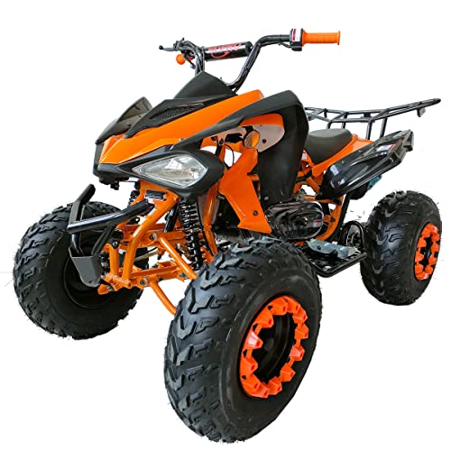 Panther 200 Sports ATV with LED Headlights Automatic Transmission with Reverse, Big 23"/22" Tires! (Orange)