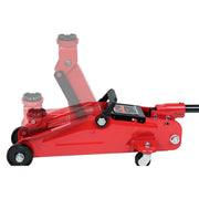 63097A 2 Ton Automotive Trolley Floor Jack with Jack Stands for Garages, Repair Shops, and DIY, 4,000 lbs. Capacity, Hydraulic Lifting Range 5-1/8" to 13", Heavy Duty Steel, Red