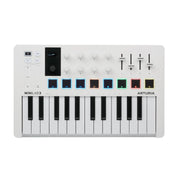 MiniLab 3-25 Key USB MIDI Keyboard Controller With 8 Multi-Color Drum Pads, 8 Knobs and Music Production Software Included, Aquamarine