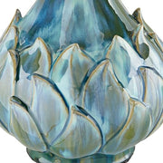 29 1/2" Tall Table Lamps Set of 2 Blue Green Ceramic Coastal Modern