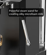 Espresso Machine with Touchscreen And Cold Brew 20Bar Pump,Stainless Steel Espresso Maker with Powerful Steam Milk Frother for Cappuccino Latte,Iced Americano