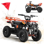 Electric 4 Wheeler, 36V 500W Electric ATV Kids, 10-15 MPH, Orange