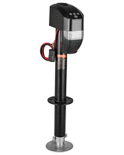 5000 lbs Electric Trailer Jack, Heavy Duty RV Electric Power Tongue Jack with 2 Way Connector, Remote Control, Crank Handle & Weatherproof Jack Cover, 10"-28.3" Lift, for Trailers & Campers