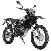 Templar X 250cc 6 Speed Dirt Bike with Zongshen Engine Pit Bike Gas Dirt Bikes Adult Pitbike, Big 21"/18" Wheels! (Black)