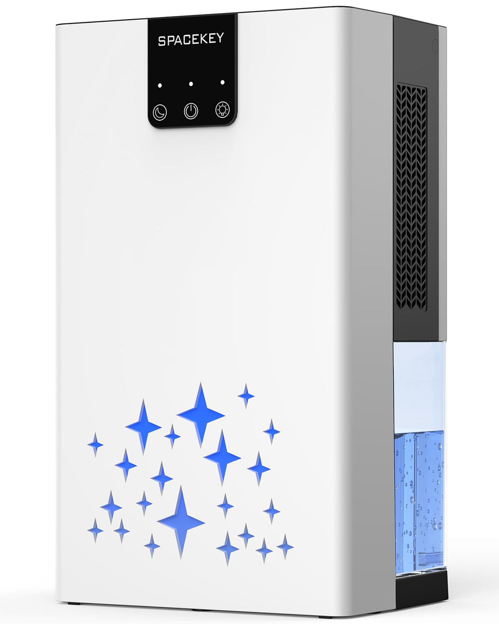 Dehumidifier, 95 OZ Water Tank Dehumidifiers for Home with Auto Shut Off, 1000 sq. ft. Dehumidifier for Bedroom Bathroom Basement Rv with 7 Color Light, Quiet Dehumidifiers with Sleep Mode, White