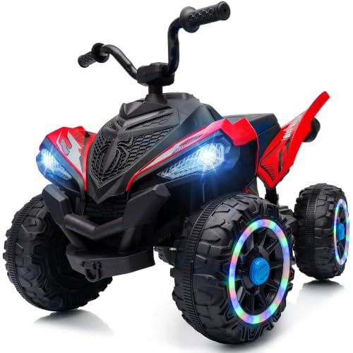 Spider 24V Kid ATV, Electric ATV 4 Wheeler for Kid 3-6 w/LED Wheels