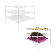 Sweater Drying Rack 6-Layer Stackable Mesh Cloth Dry Dyier,White