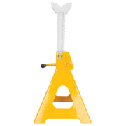 W41023 6 Ton Ratchet Jack Stands, Yellow, Pair Heavy duty steel. Lift range: 15-1/2 to 23-1/2 in. Large saddle contact area. Weather-resistant finish