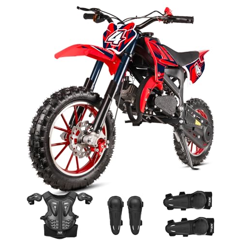 Gas Bike for Kids 50cc Gas Powered 2 Stroke Off Road Dirt Bike Boys Girls