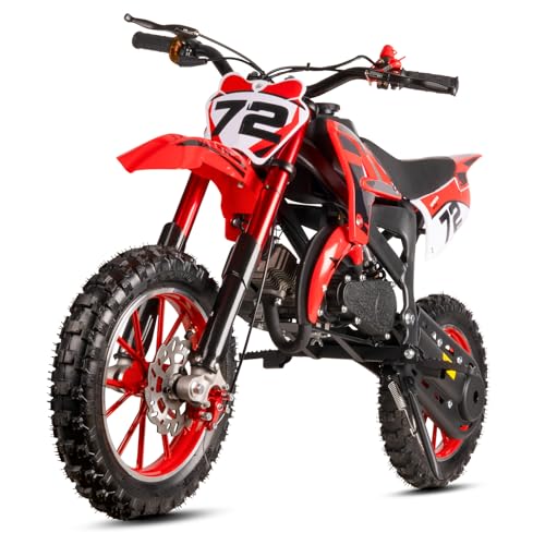 Gas Dirt Bike for Kids 50cc 2 Stroke Mini Off Road Small Gas Bike for Boys