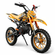 50cc Kids Dirt Bike,2Stroke Gas Dirt Bike for kids8-14,Orange,2026 Upgraded