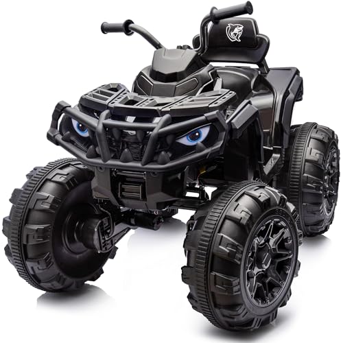 Shark Kids ATV 4 Wheeler, 24V Electric ATV Ride On Toy for Big Kids