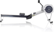 16-Level Dual-Rail Magnetic Rowing Machine, App-Ready Monitor, Wide Seat, Black, 300 lb Capacity