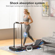 Walking Pad Treadmill for Home - Foldable Treadmills with Handle Bar Mini Portable Walk Pads Under Desk Small Spaces Compact Folding Electric Treadmills Office Walking and Running Machine Terluxra