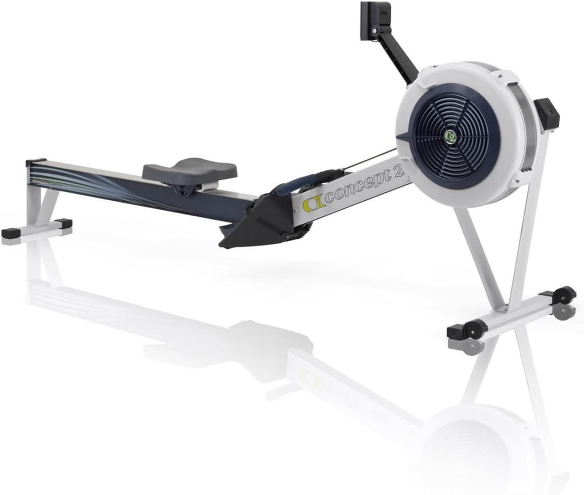 16-Level Dual-Rail Magnetic Rowing Machine, Advanced LCD Monitor, Standard Seat, Charcoal, 250 lb Capacity