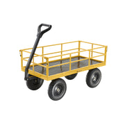 1200 lb Steel Utility Cart with Removable Sides